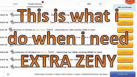 This is what i do when i need extra zeny