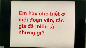 Tuần 21 - Tập làm văn -  Cấu tạo bài văn miêu tả cây cối