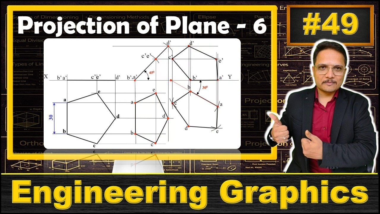 6 - Projection of Plane (Basics, Drawing Process & Solved Example ...