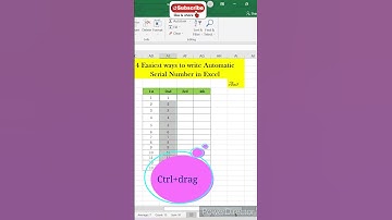 Automatic serial Numbers in Excel - 4 Tricks