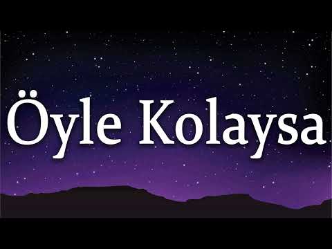 Mabel Matiz  ╸Öyle Kolaysa (Sözleri/Lyrics)