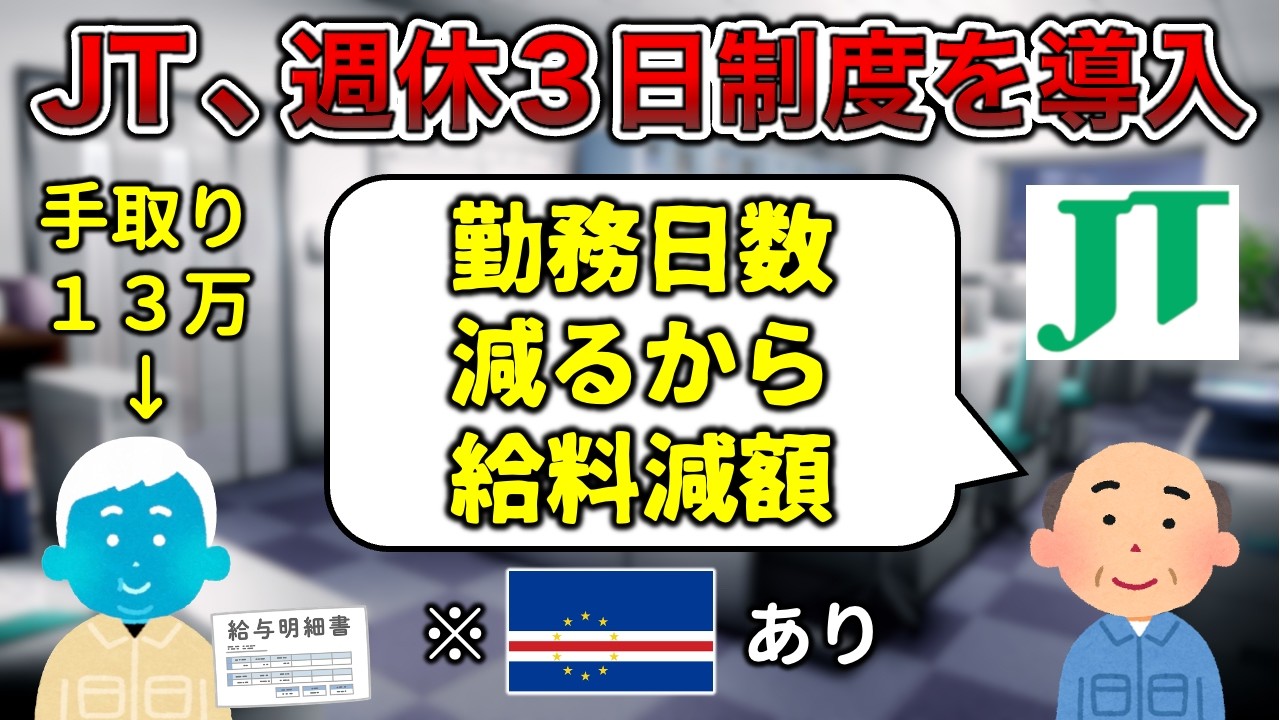 【カーボベルデあり】週休３日制あるある【感動をありがとう】