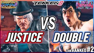 T8 🔥 Justice (Paul) vs Double (#2 Ranked Law) 🔥 Tekken 8