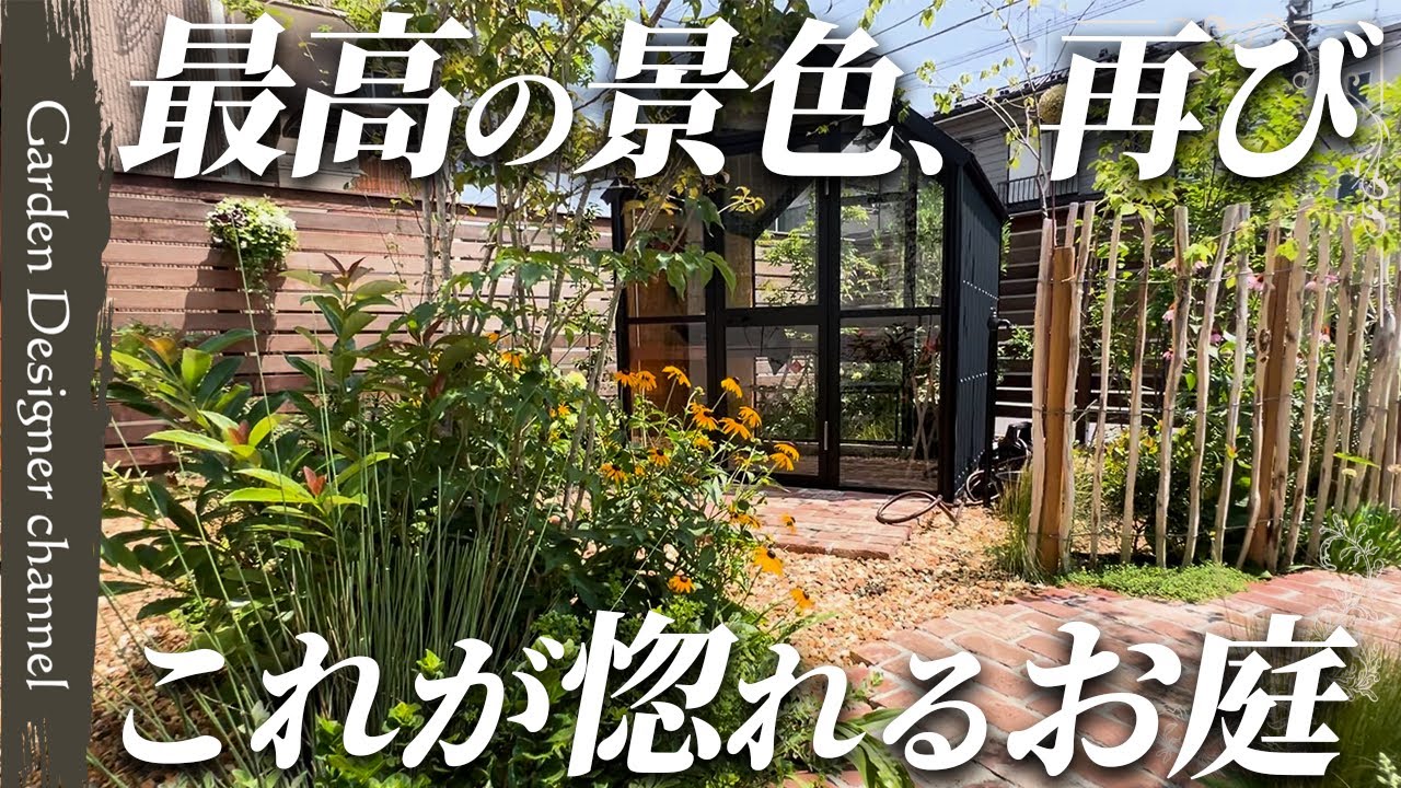 【様変わり！】施工から1年後の姿！モリモリに育った植物が落ち着けるひとときを演出！【植栽】【The garden one year after planting】