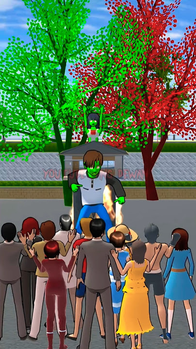 ZOMBI MIO SAVES YUTA 😁 #sakuraschoolsimulator #sakura #viralshort