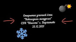 Открытие уличной ёлки &quot;Новогодняя экскурсия&quot;, СДК &quot;Юность&quot; с. Бархатово, 25.12.2021г