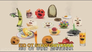 annoying orange ways to die lyrics reversed