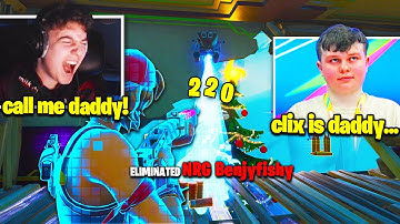 CLIX *TOXIC* after SH*TTING ON BENJYFISHY on EU PING! (Fortnite Wager)