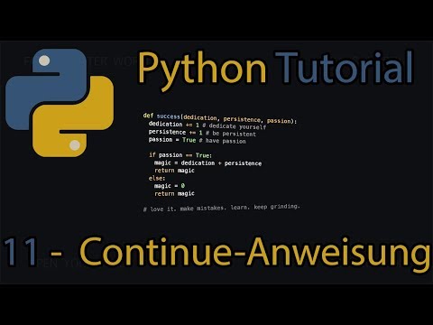 Python Tutorial: Continue-Anweisung 011.idle3 [GER]