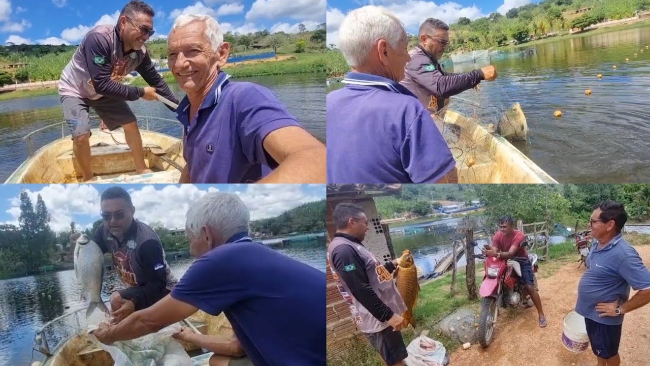 PEIXE GIGANTE SE ENROLOU NA REDE  SERÁ QUE A REDE VAI AGUENTAR ESSE PEIXE VAI ESTOURAR  A REDE