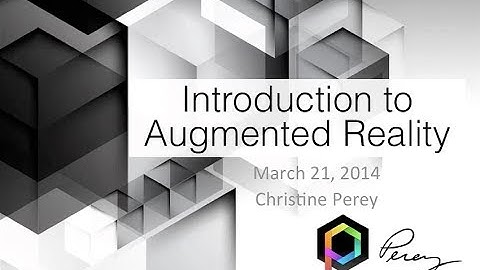 Webinar: Introduction to Augmented Reality