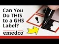 GHS Labels with Blank Pictogram Diamonds - Are They OSHA Compliant? | Emedco Video GHS Labels with Blank Pictogram Diamonds - Are They OSHA Compliant? | Emedco Video