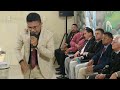 Diácono Fábio, pregando a mensagem do Arrebatamento.