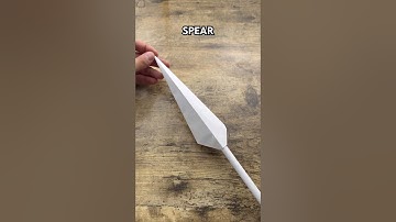 HOW TO MAKE ORIGAMI SPEAR EASY STEP BY STEP | PAPER SPEAR ORIGAMI WORLD TUTORIAL FOLDING | PAPER ART