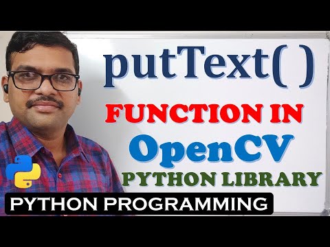 putText( )  FUNCTION IN OPENCV (PYHTON LIBRARY) || COMPUTER VISION LIBRARY