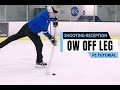 On-Ice Shooting Off Leg Off Wing Pass Reception