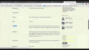 Scale and Questionnaire