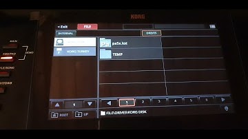 Korg Pa5x (OS 1.0) how to LOAD a .KST file (old name: .SET file)