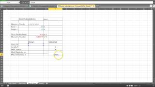 Engineering statics spreadsheet instructions