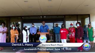 City of Daytona Beach Mayors Proclamation:  June 19, 2020