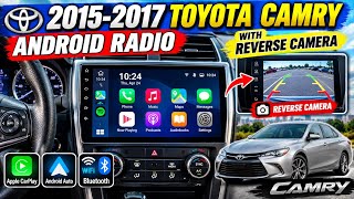 2015–2017 Toyota Camry CarPlay & Android Auto + Reverse Camera Installation