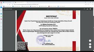 Panduan Unduh Sertifikat di ALFA-T BOE Malang screenshot 3