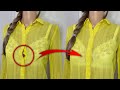 Tricky trick heres what to do to prevent the blouse from coming apart at the chest