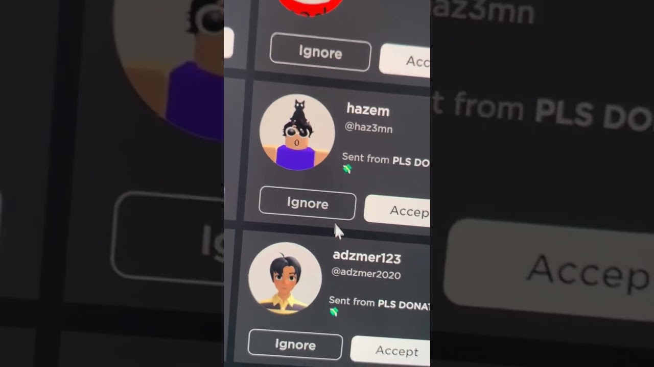 ๐Bro ignored hazem's friend request #shorts #plsdonate #roblox