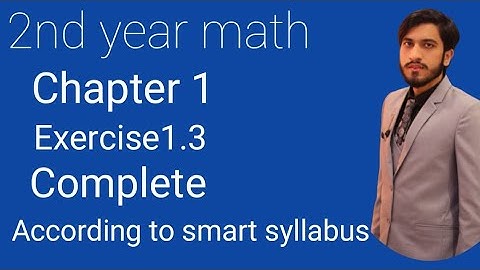 2nd year math chp 1 exercise no 1.3, according to smart syllabus|| important questions for exams2021