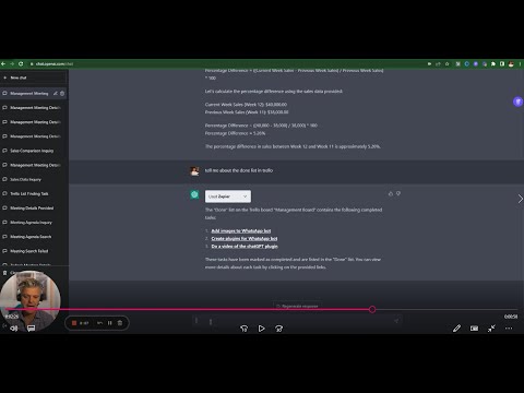 ChatGPT plugins demo