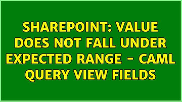 Sharepoint: Value does not fall under expected range - caml query view fields