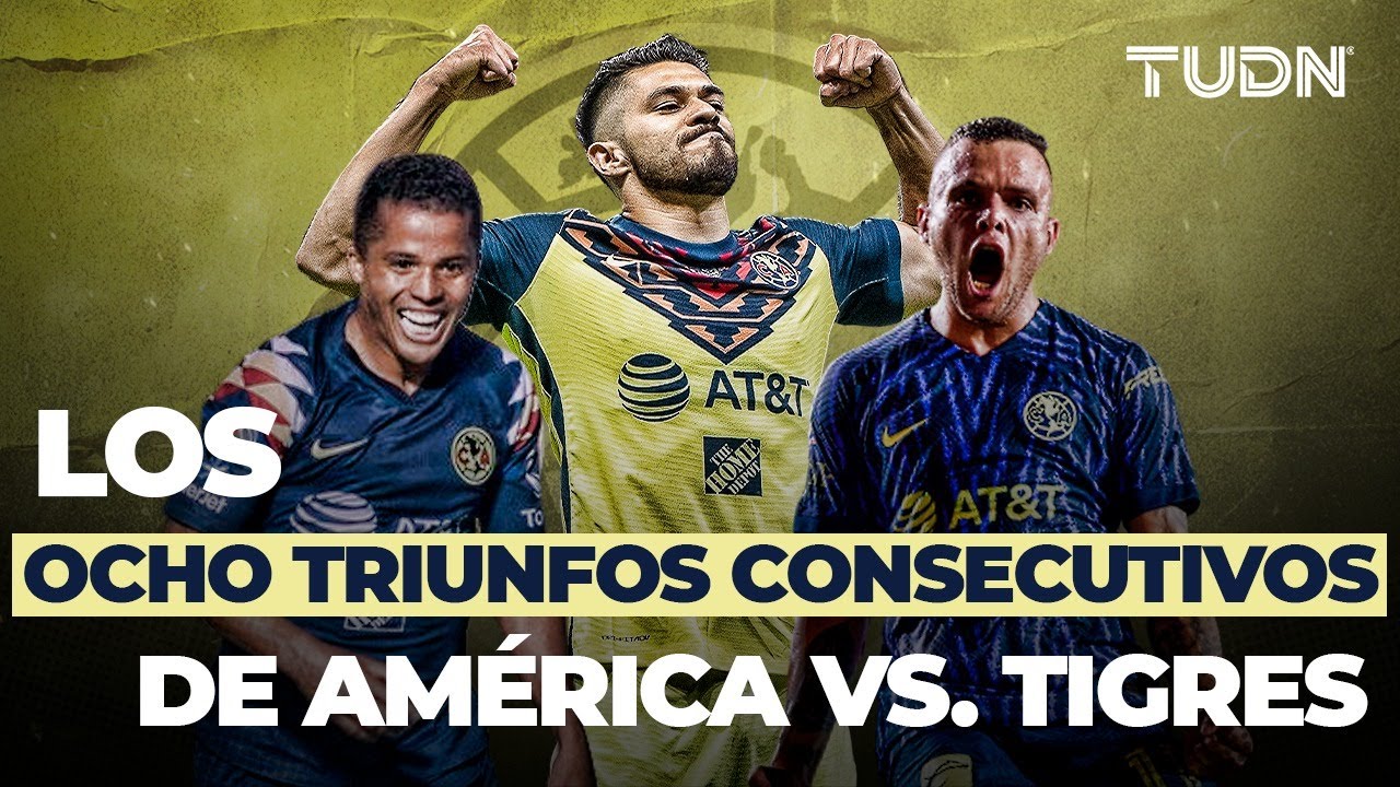 ¡HEGEMONÍA AZULCREMA! Ya van OCHO victorias de América a los Tigres | TUDN