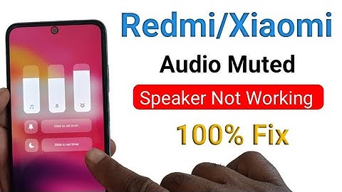 Redmi audio muted problem | Xiaomi sound & speaker working | miui 13