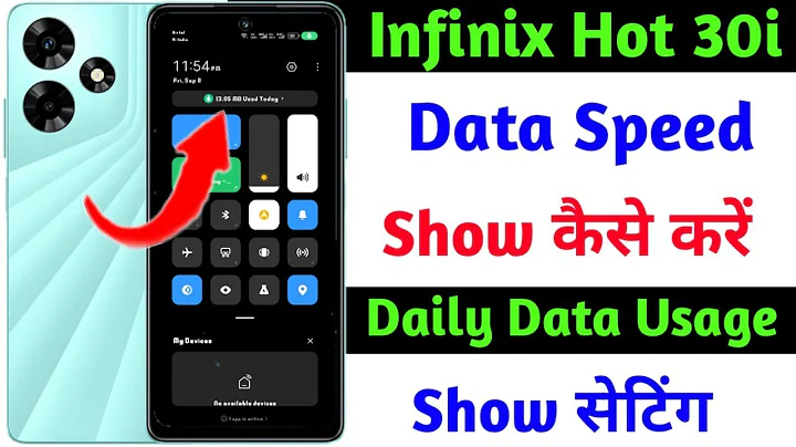 infinix hot 30i data speed show kaise kare | how to show daily data usage on infinix hot 30i