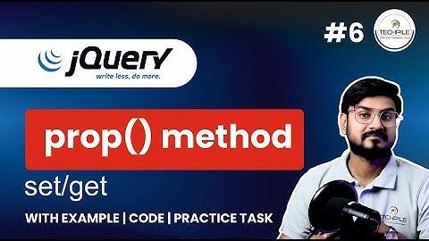 jQuery prop() Function Explained | prop() vs attr() | jQuery Tutorial for Beginners