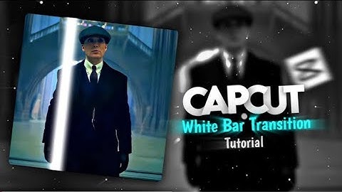 New Tiktok Trending Video Editing "! Capcut White Bar Transition Tutorial "! Attitude Tutorial "!
