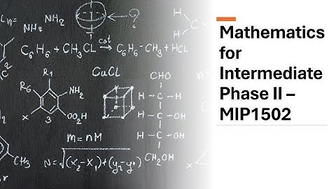 MIP1502 Mathematics for Intermediate Phase 1502