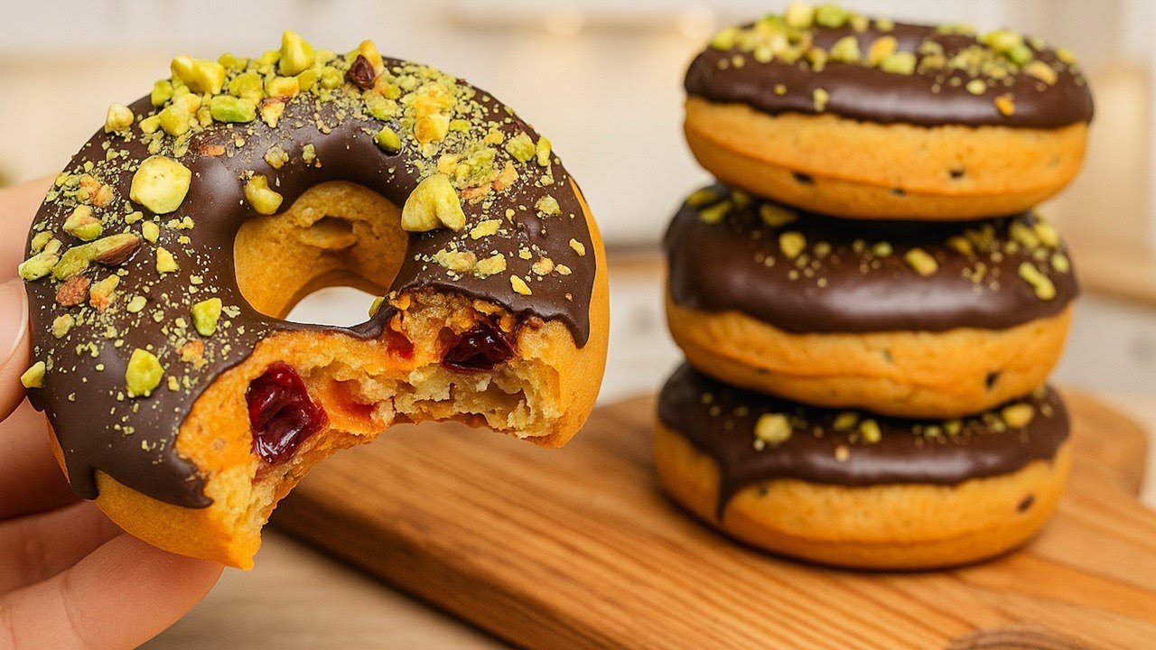 Hausgemachte zuckerfreie Kürbis-Donuts! Ein schnelles glutenfreies Dessert!