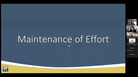 Department of Revenue Maintenance of Effort Reporting 5-21-24 Webinar Recording