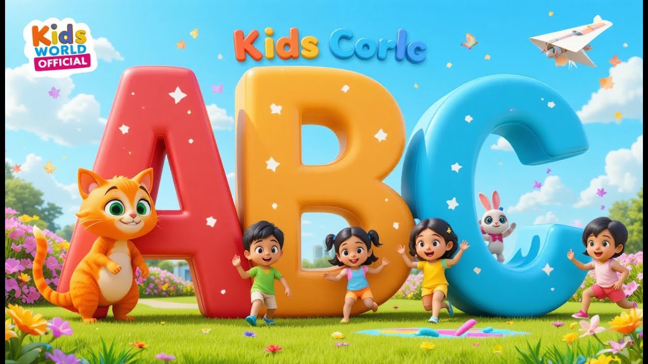 ABC Colors Song | Fun 3D Animated Alphabet for Kids | Kids World ...