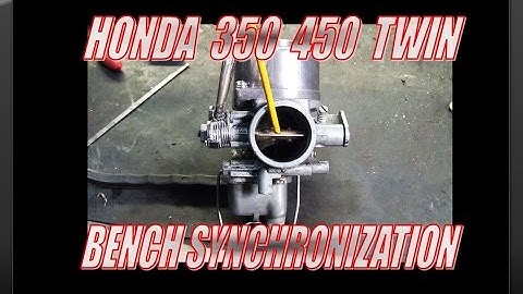 Honda CL450 Carb Bench synchronization