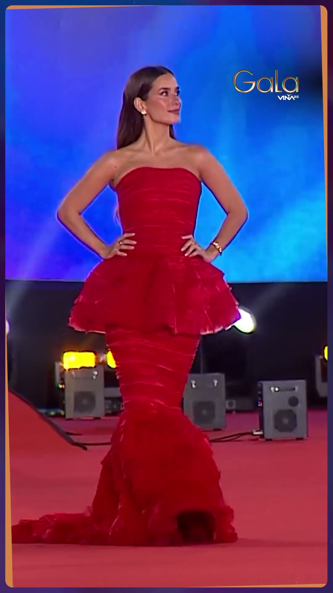 María Pombo deslumbró en su paso por la Gala del Festival de Viña del Mar