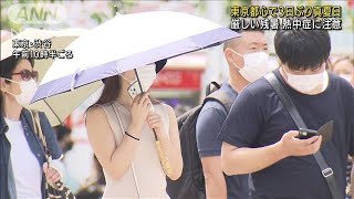関東　蒸し暑く厳しい残暑　東京都心3日ぶり真夏日(2022年8月23日)