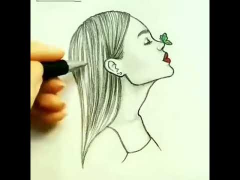 Как нарисавать девучку - YouTube