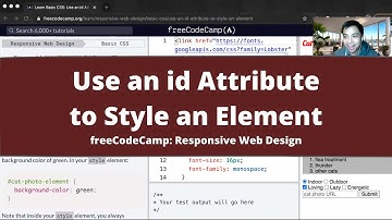 Use an id Attribute to Style an Element (Basic CSS) freeCodeCamp tutorial