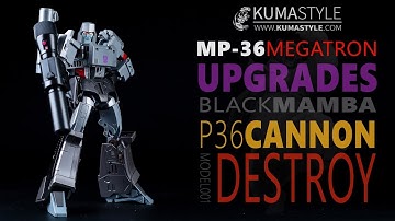 Toy Review: MP-36 Megatron Upgrades (Black Mamba P36 cannon and Model001 Destroy Heads)