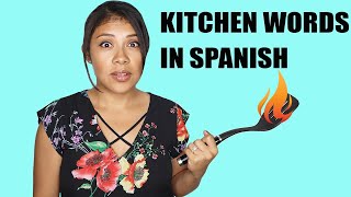 Learn Spanish: Kitchen Words And Foods While I TRY To Cook 😱🚒