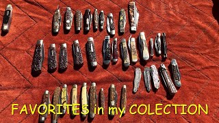 Collection of older Remington and Case knives.