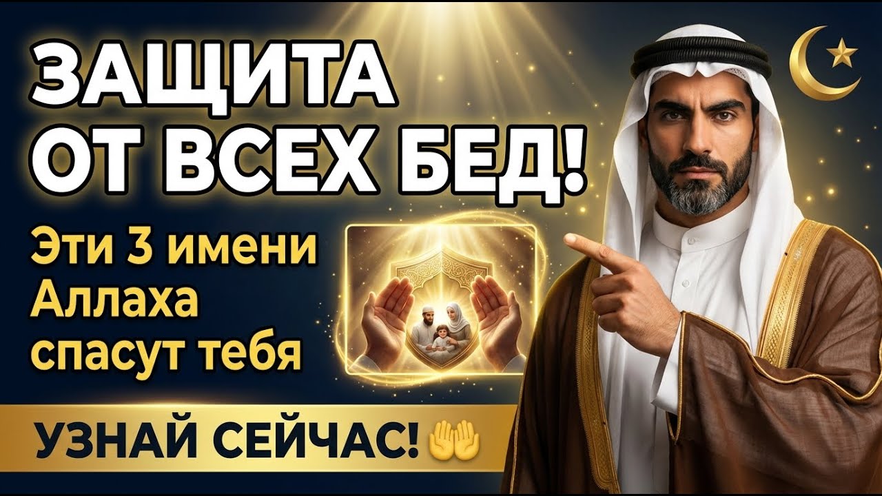 Три имени Аллаха закроют все двери для бед  Узнай сейчас! 