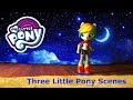 Three little pony scenes